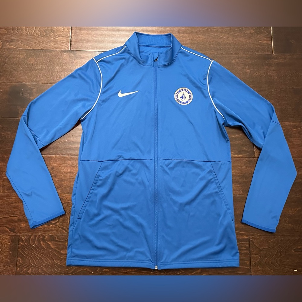Men’s Nike Park 20 Southern Soccer Academy Blue Zip Track Training Jacket- Large